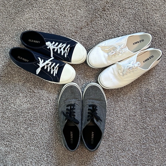 Men’s Sneaker Bundle. Pair of 3 Old Navy Sneakers. Size 10 - Picture 1 of 10